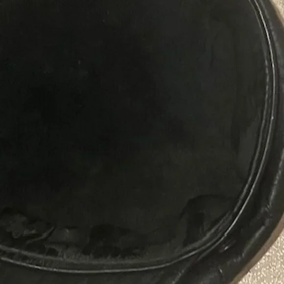 1990s Black Leather Harley Davidson Motorcycle Cap Leather Band - Picture 8 of 9